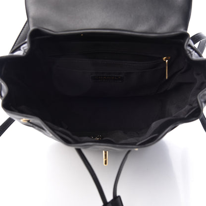 Chanel Calfskin Quilted Large Urban Spirit Backpack Black 5 of 9