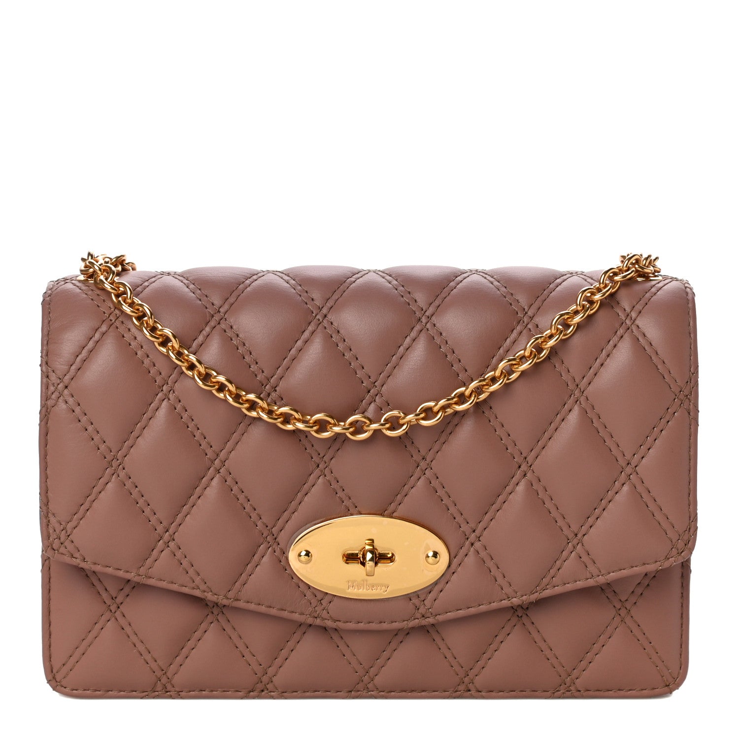 Mulberry Smooth Calfskin Quilted Small Darley Shoulder Bag Dark Blush 1 of 9