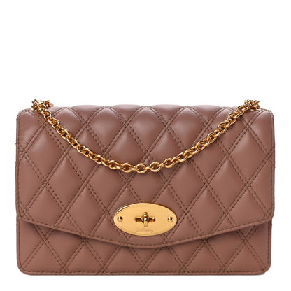 Mulberry Smooth Calfskin Quilted Small Darley Shoulder Bag Dark Blush 1 of 9