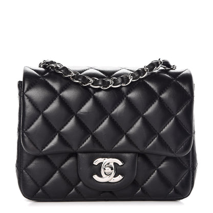 Chanel Lambskin Quilted Mini Square Flap Black 1 of 10