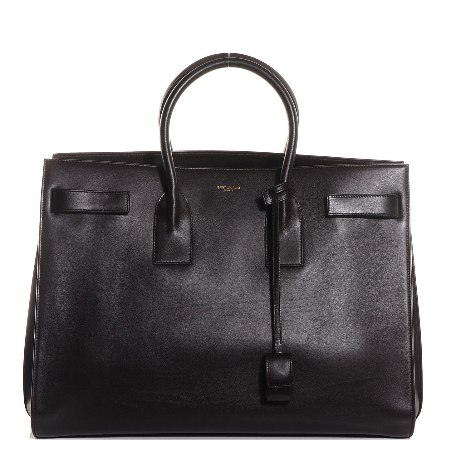 Calfskin Large Sac de Jour Carryall Dark Brown