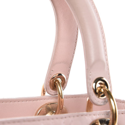 Christian Dior Lambskin Cannage Medium Lady Dior Light Pink 8 of 11