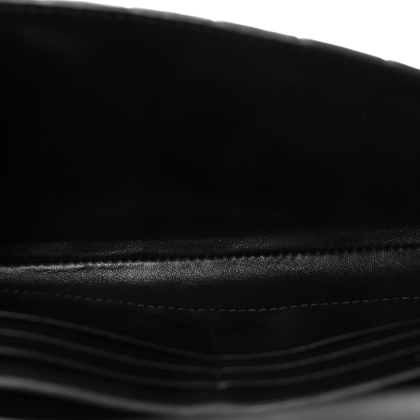 Nappa Intrecciato Long Andiamo Top Handle Clutch Black