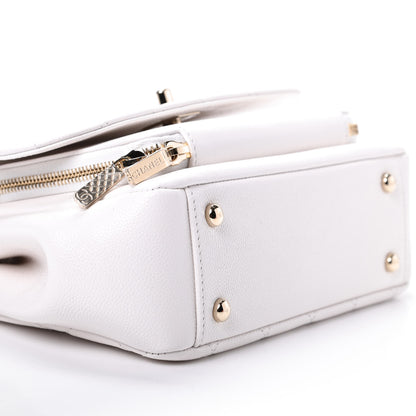 Chanel Caviar Quilted Medium Business Affinity Flap White 6 of 10