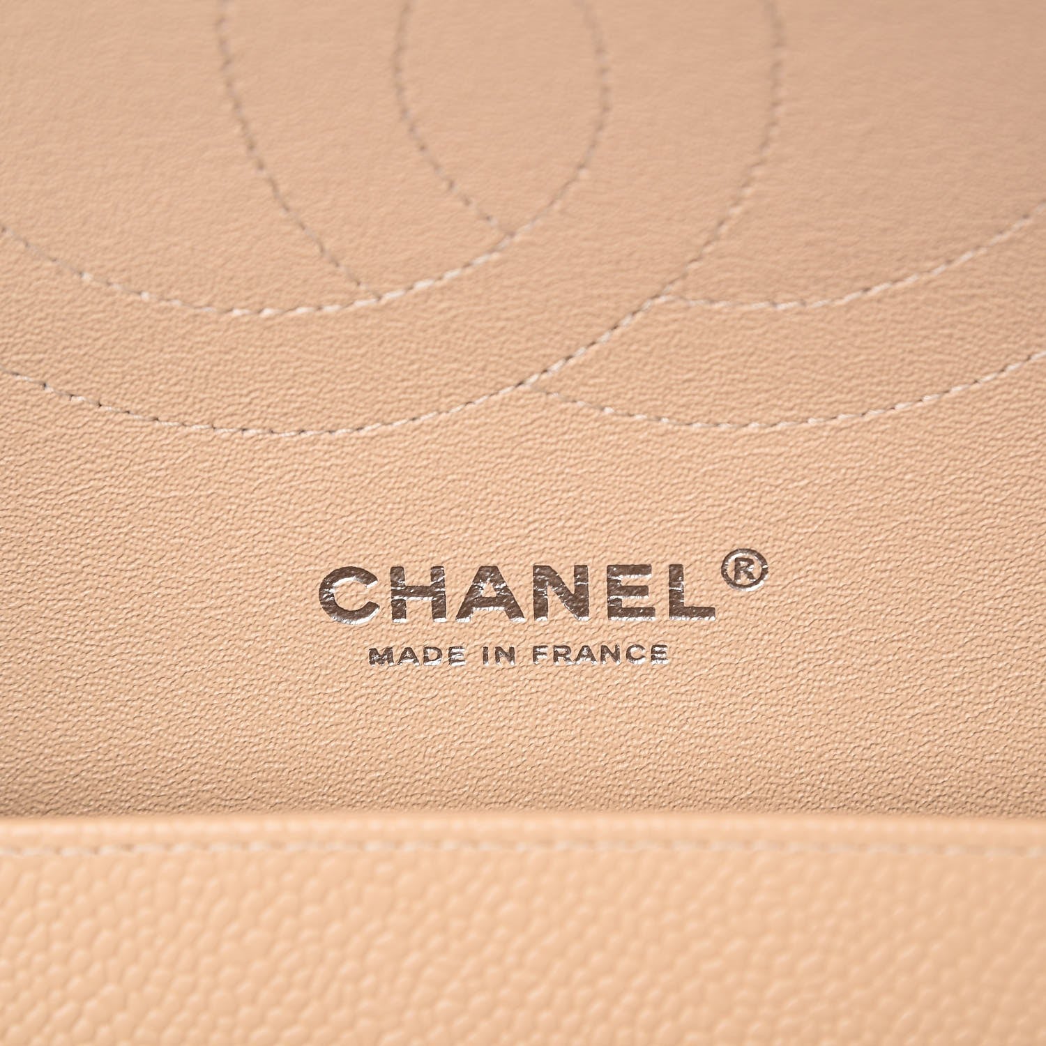 Chanel Caviar Quilted Jumbo Double Flap Beige Clair 7 of 9