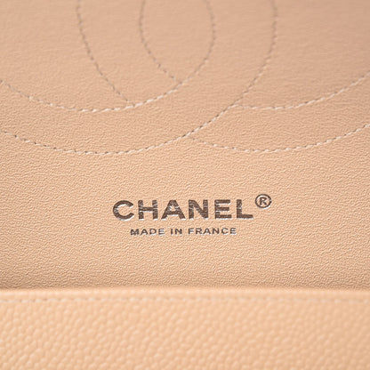 Chanel Caviar Quilted Jumbo Double Flap Beige Clair 7 of 9