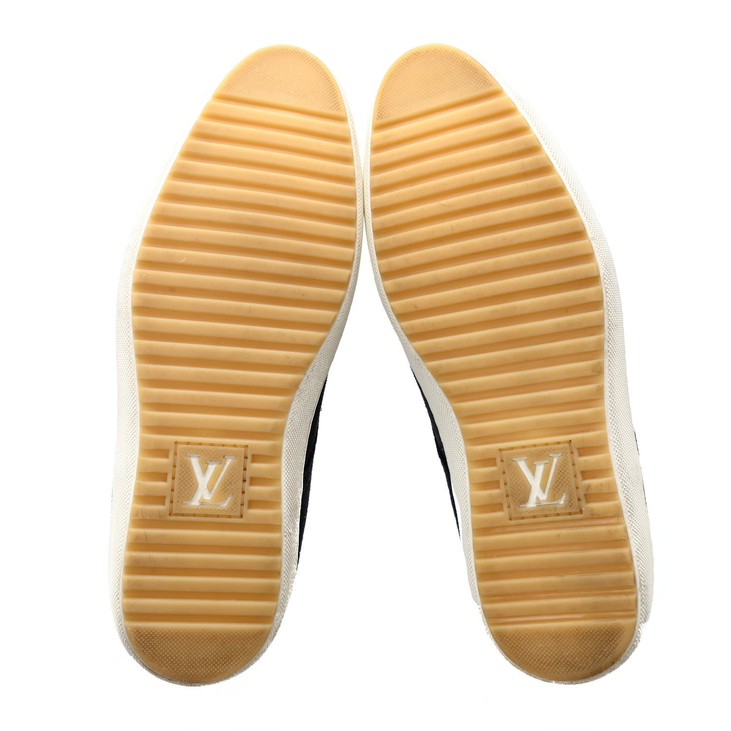 Louis Vuitton Suede Cotton Team Derby Sneakers 5 Marine 5 of 14
