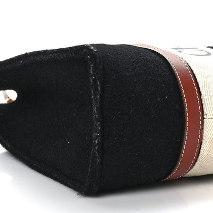 Chloe Felt Calfskin Medium Woody Ribbon Tote Black 8 of 10