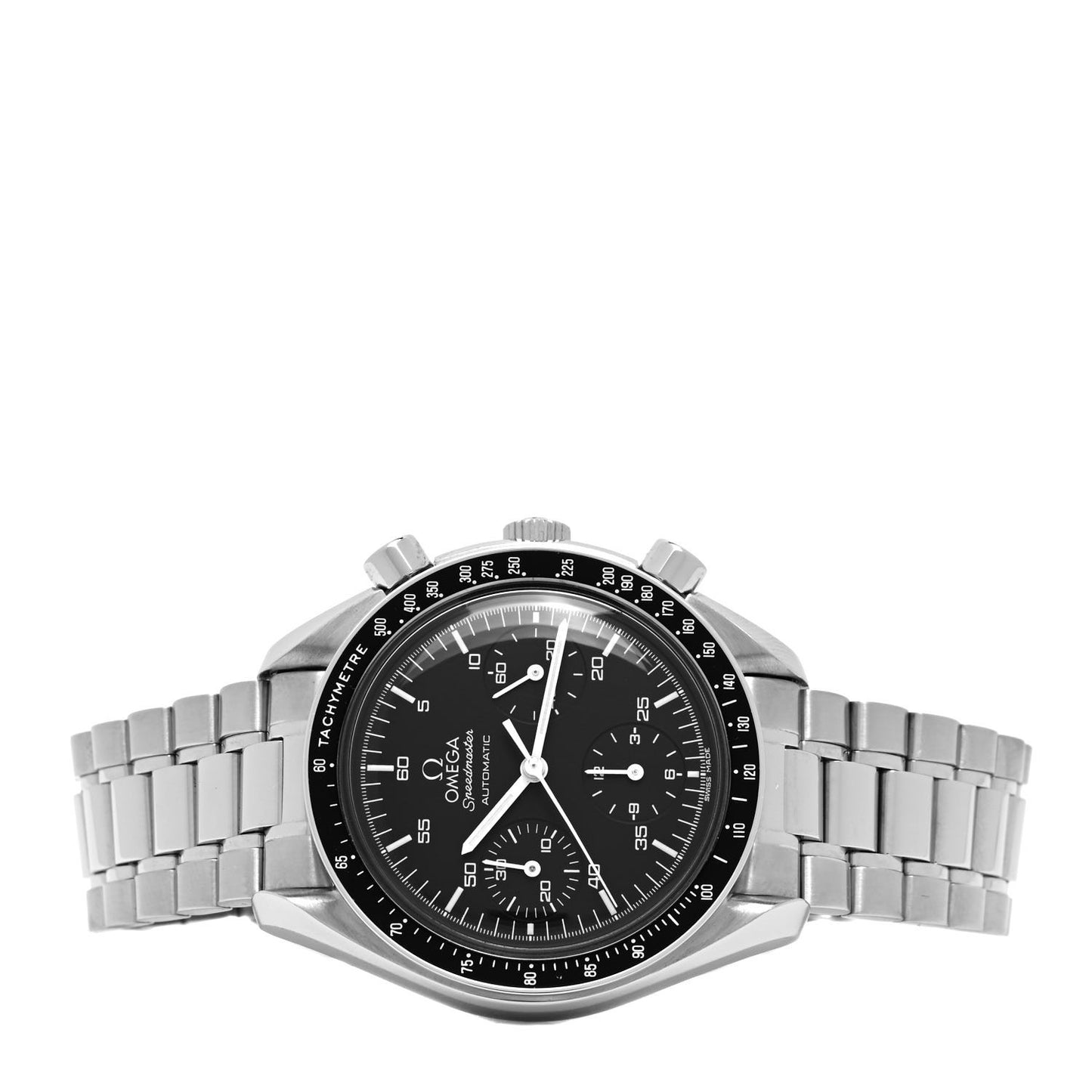 Stainless Steel 39mm Speedmaster Chronograph Automatic Watch Black 3510.50.00