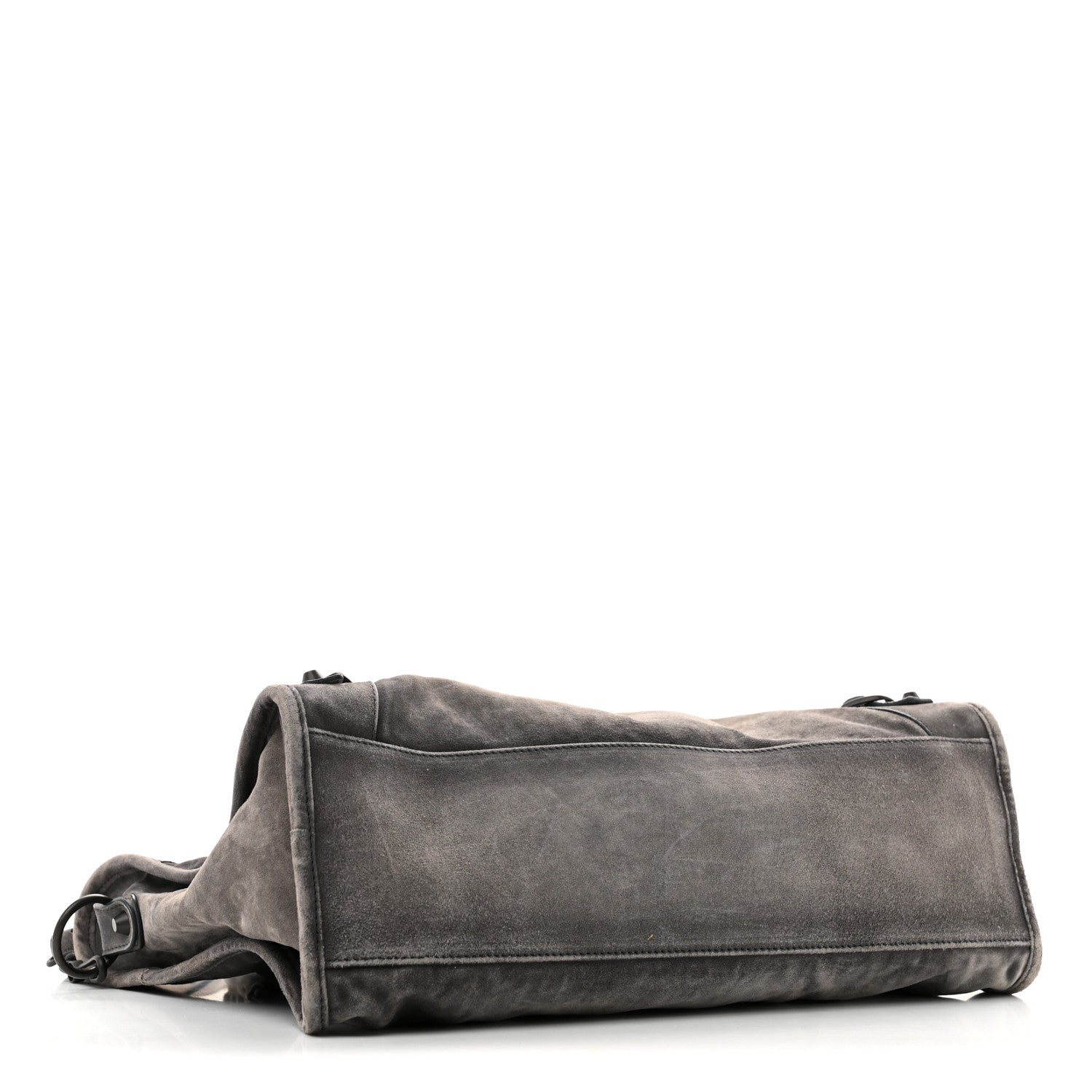 Balenciaga Waxed Suede Calfskin Classic Hardware Medium Le City Storm Grey 4 of 13