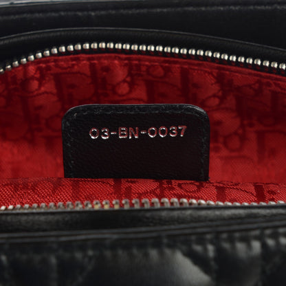 Christian Dior Lambskin Cannage Large Lady Dior Black 7 of 7
