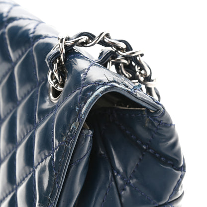 Chanel Vinyl Quilted In the Business Flap Bag Navy Blue 15 of 15