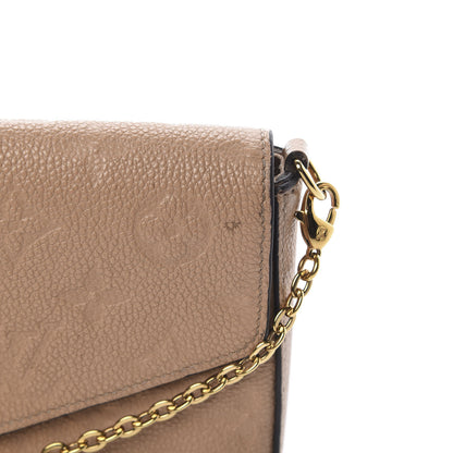 Louis Vuitton Empreinte Pochette Felicie Chain Wallet Papyrus 16 of 17