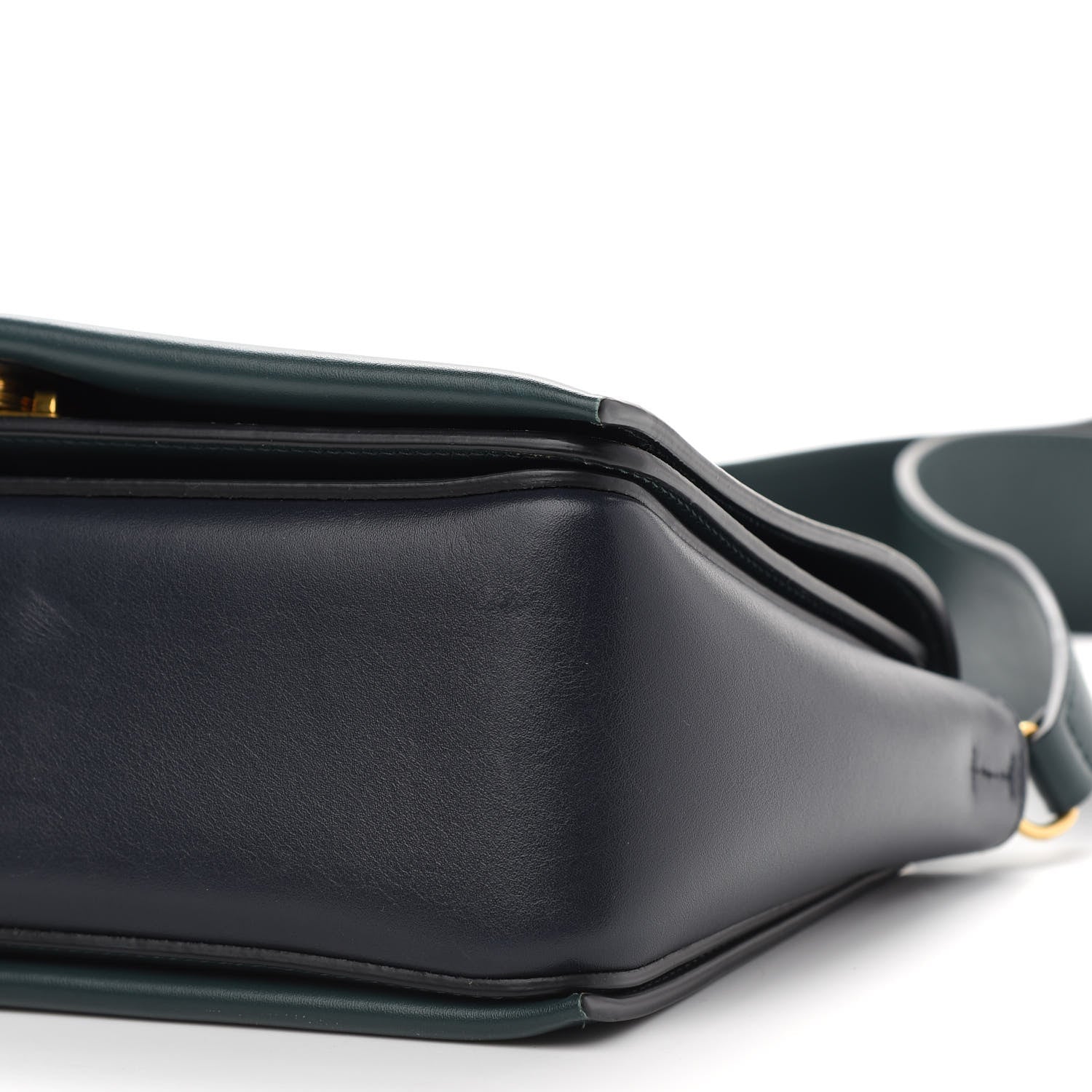 Celine Shiny Smooth Calfskin Medium Frame Shoulder Bag Amazone Dark Navy 9 of 9