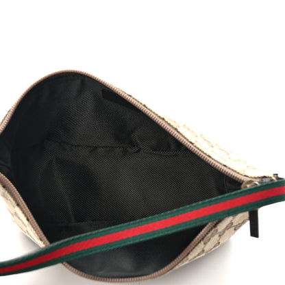 Gucci Monogram Web Boat Pochette Brown 4 of 8