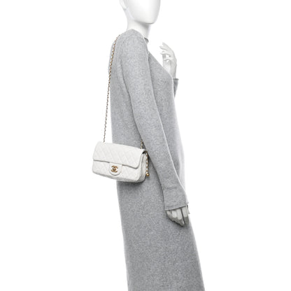 Chanel Lambskin Quilted Mini Rectangular Pearl Crush Flap White 2 of 9