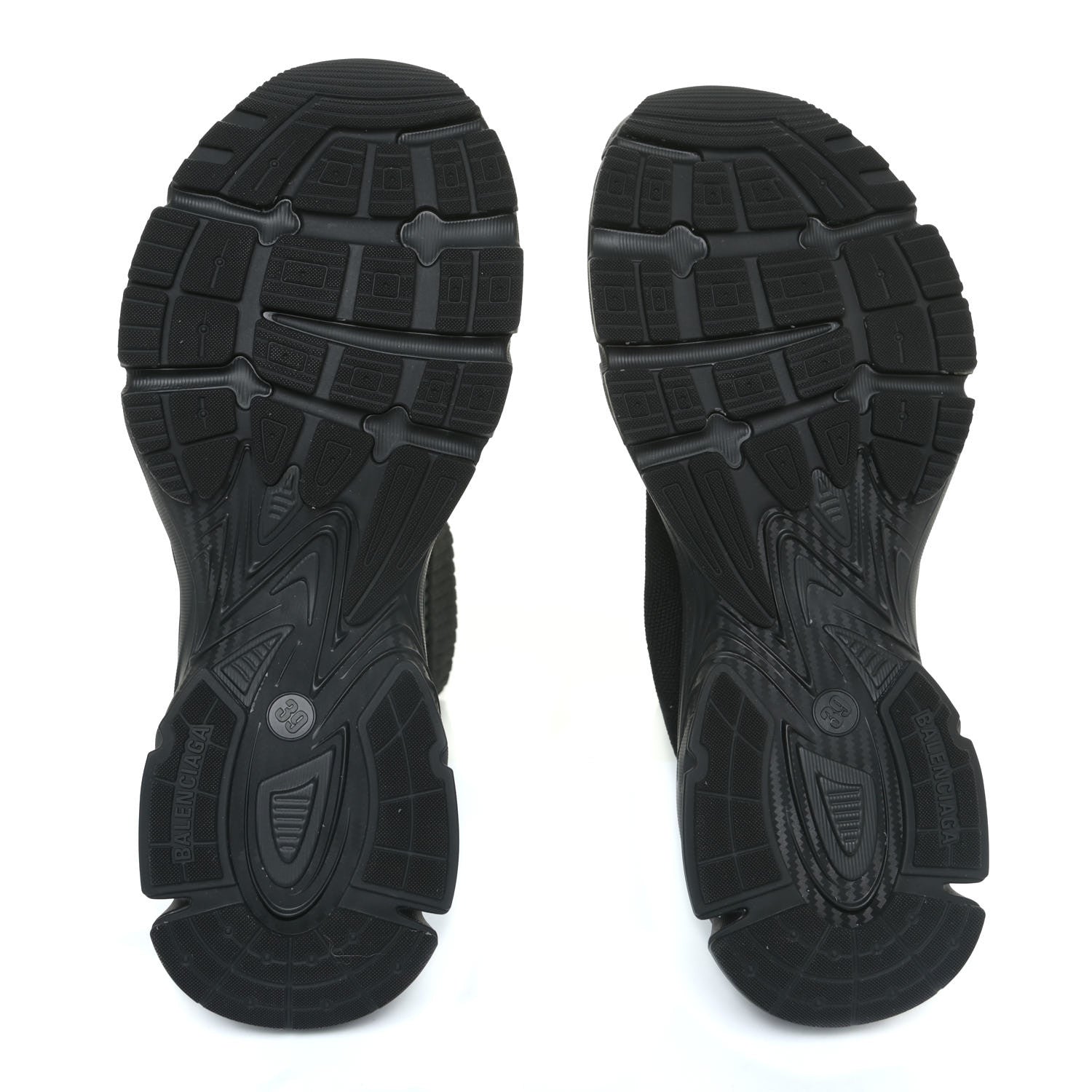 Balenciaga Technical Ribbed 3D Recycled Knit Womens Speed 3.0 Sneakers 39 Monocolor Black 5 of 10