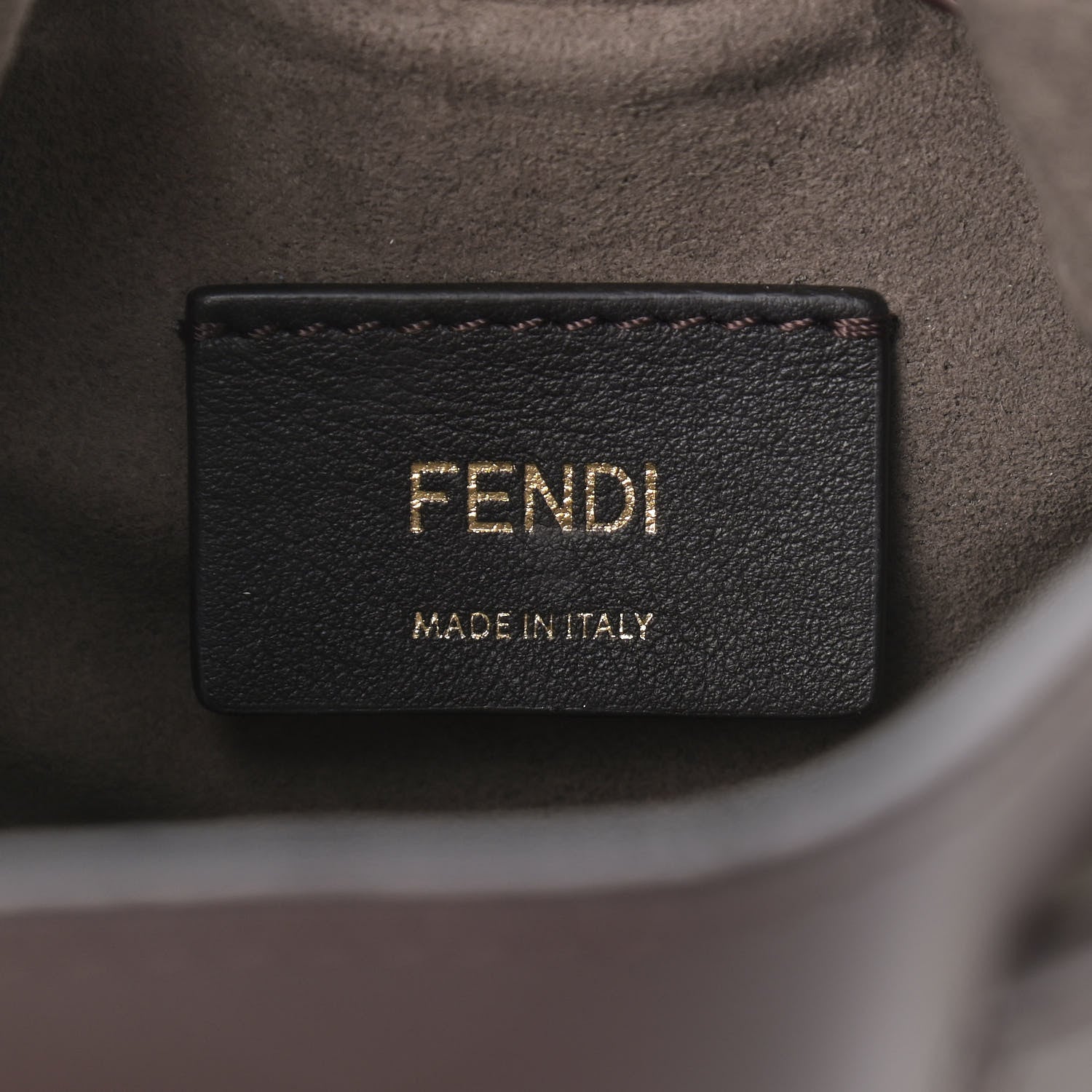 Fendi Suede Vitello King F is Fendi Micro FF Mini Mon Tresor Bucket Bag Sigaro Marrone Ebano 6 of 9
