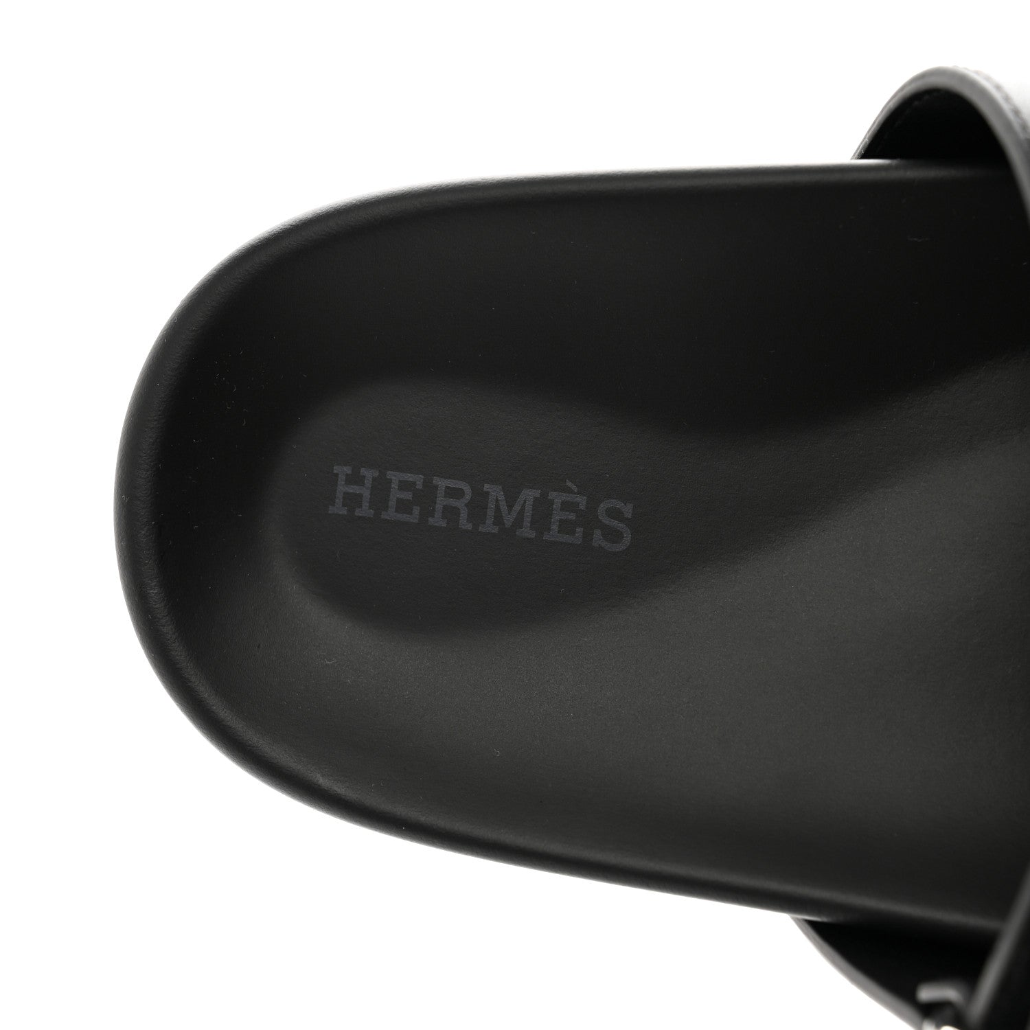 Hermes Calfskin Womens Chypre Sandals 38 Black 7 of 9