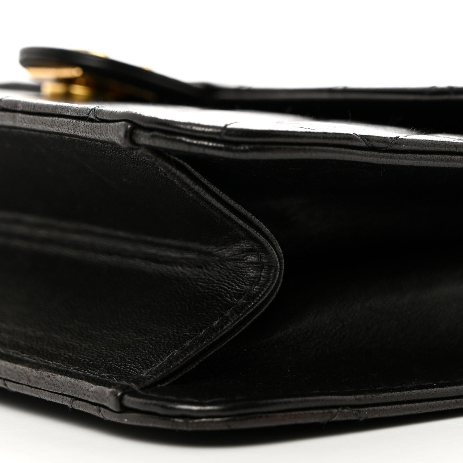 Chanel Lambskin Quilted Medium Single Flap Black 10 of 10