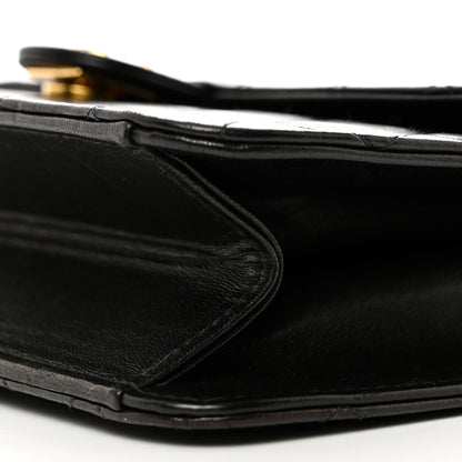 Chanel Lambskin Quilted Medium Single Flap Black 10 of 10