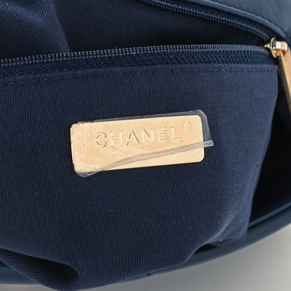 Chanel Lambskin Quilted Medium Chanel 19 Flap Navy Blue 6 of 11