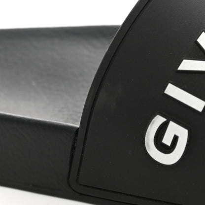 Givenchy Rubber Logo Pool Slide Sandals 38 Black 13 of 13