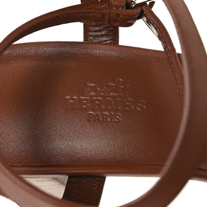 Hermes Calfskin Miramar 50 Sandals 37 Gold 9 of 10