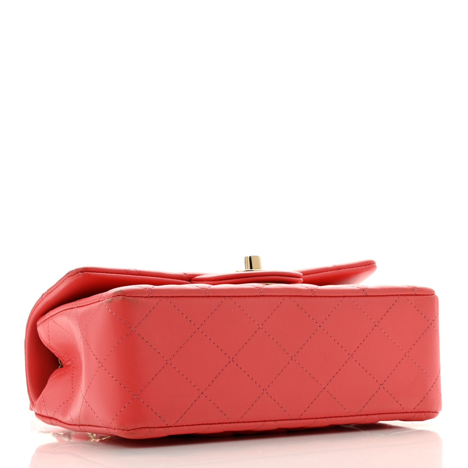 Chanel Lambskin Quilted Mini Rectangular Flap Pink 4 of 12