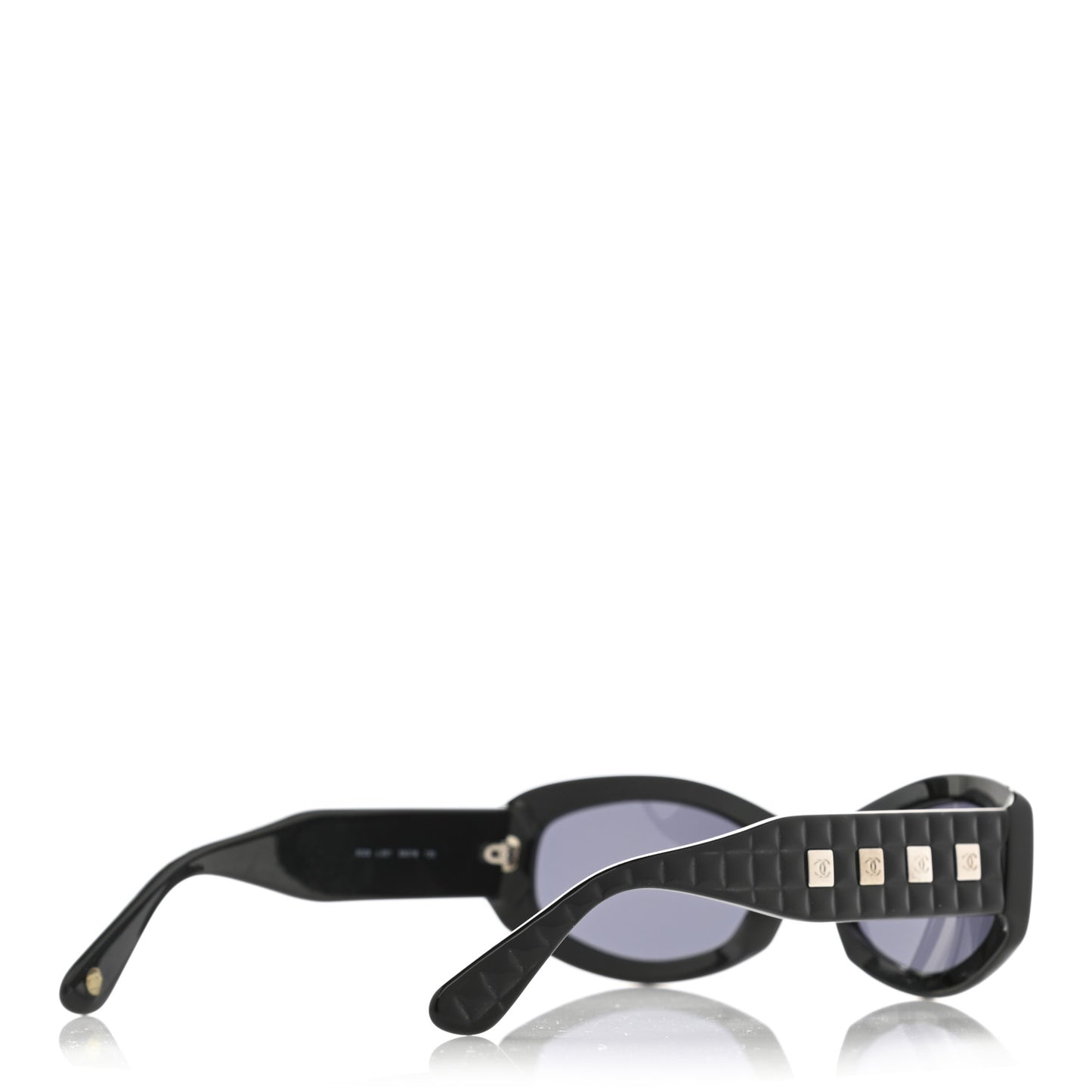 Chocolate Bar Quilted CC Sunglasses 5029 Black