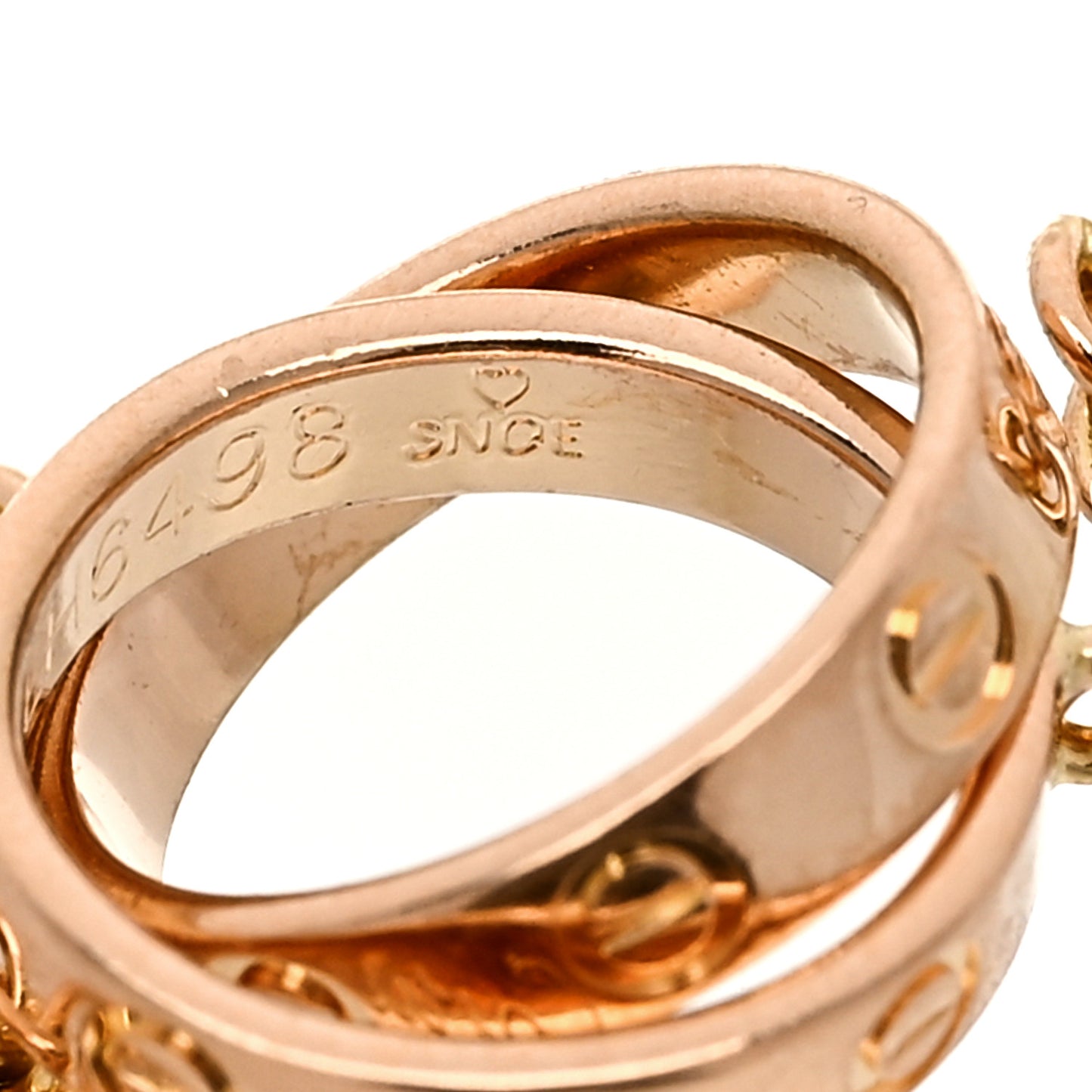 18K Pink Gold Interlocking LOVE Bracelet