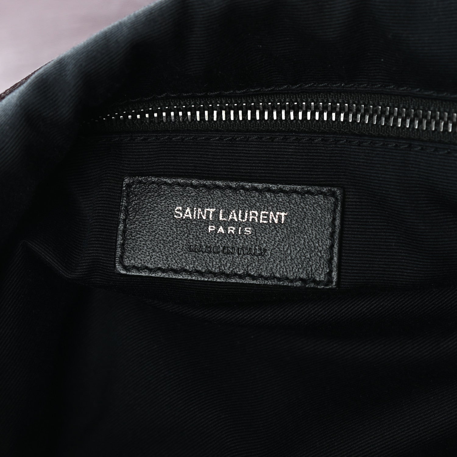 Saint Laurent Vintage Lambskin Chevron Monogram Medium Nolita Amaranto 6 of 9