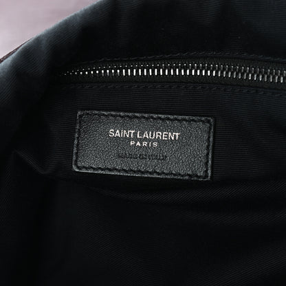 Saint Laurent Vintage Lambskin Chevron Monogram Medium Nolita Amaranto 6 of 9