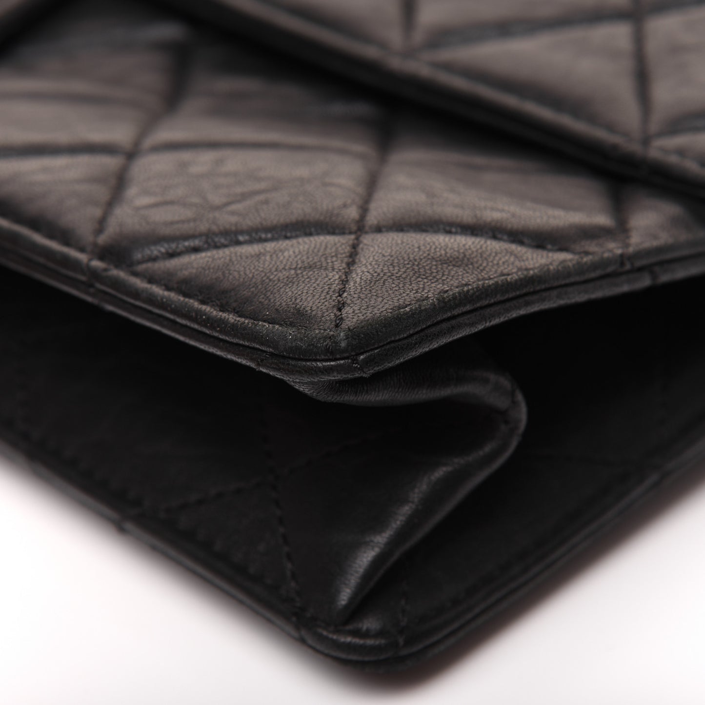 Washed Lambskin Maxi Take Away Flap Bag Black