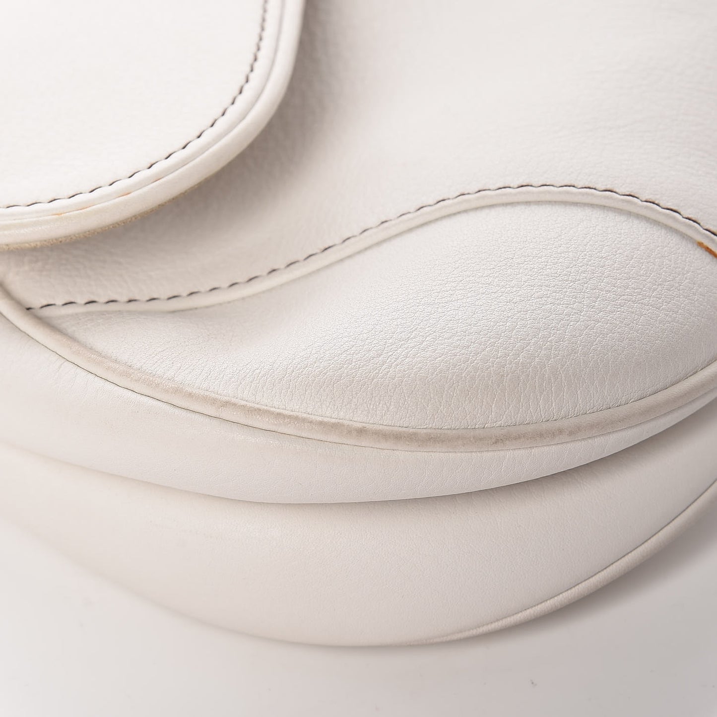 Calfskin Saddle Bag White