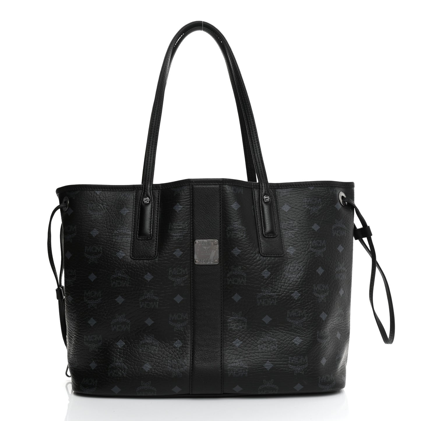 Visetos Medium Reversible Shopper Tote Black