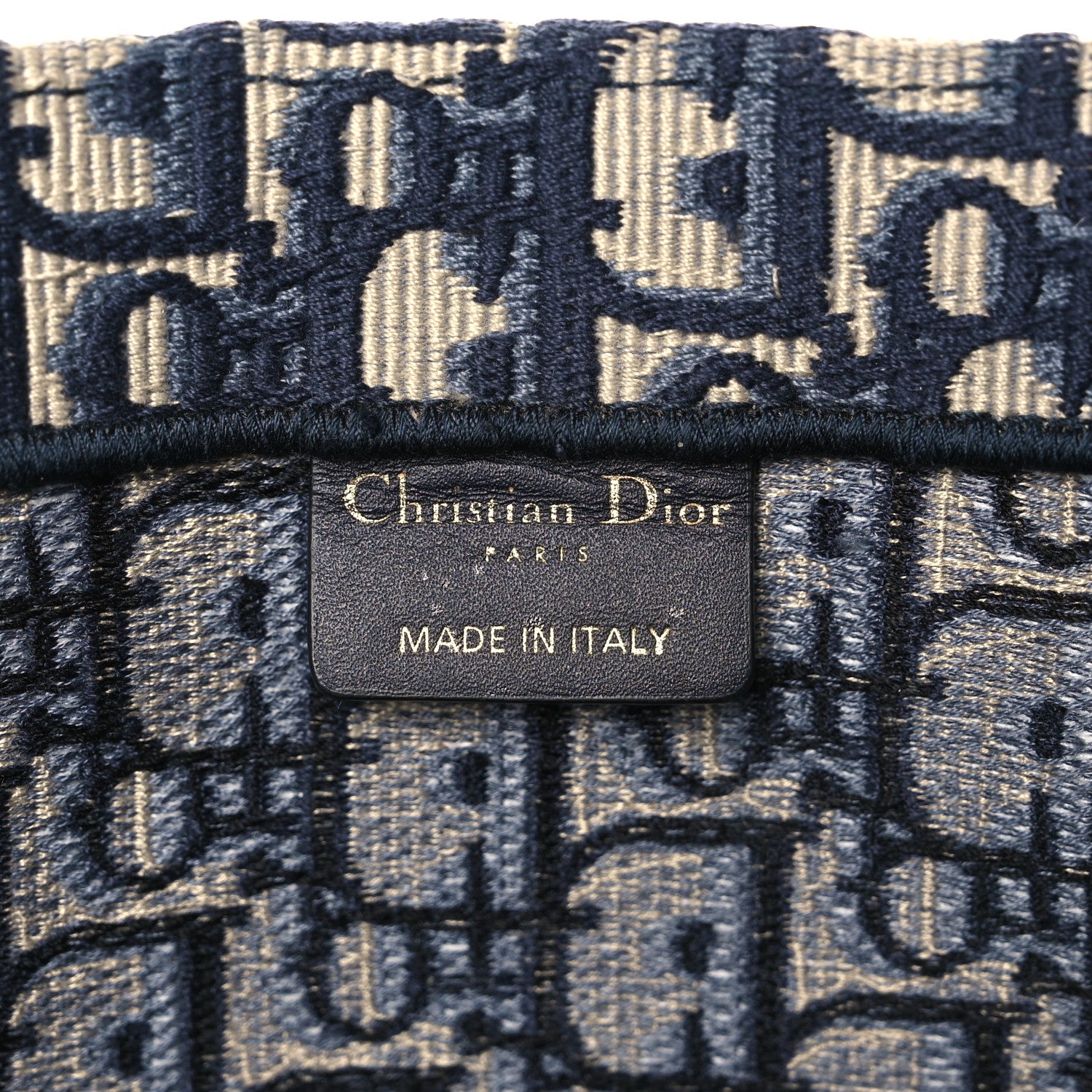 Christian Dior Oblique Large Book Tote Blue Multicolor 6 of 13
