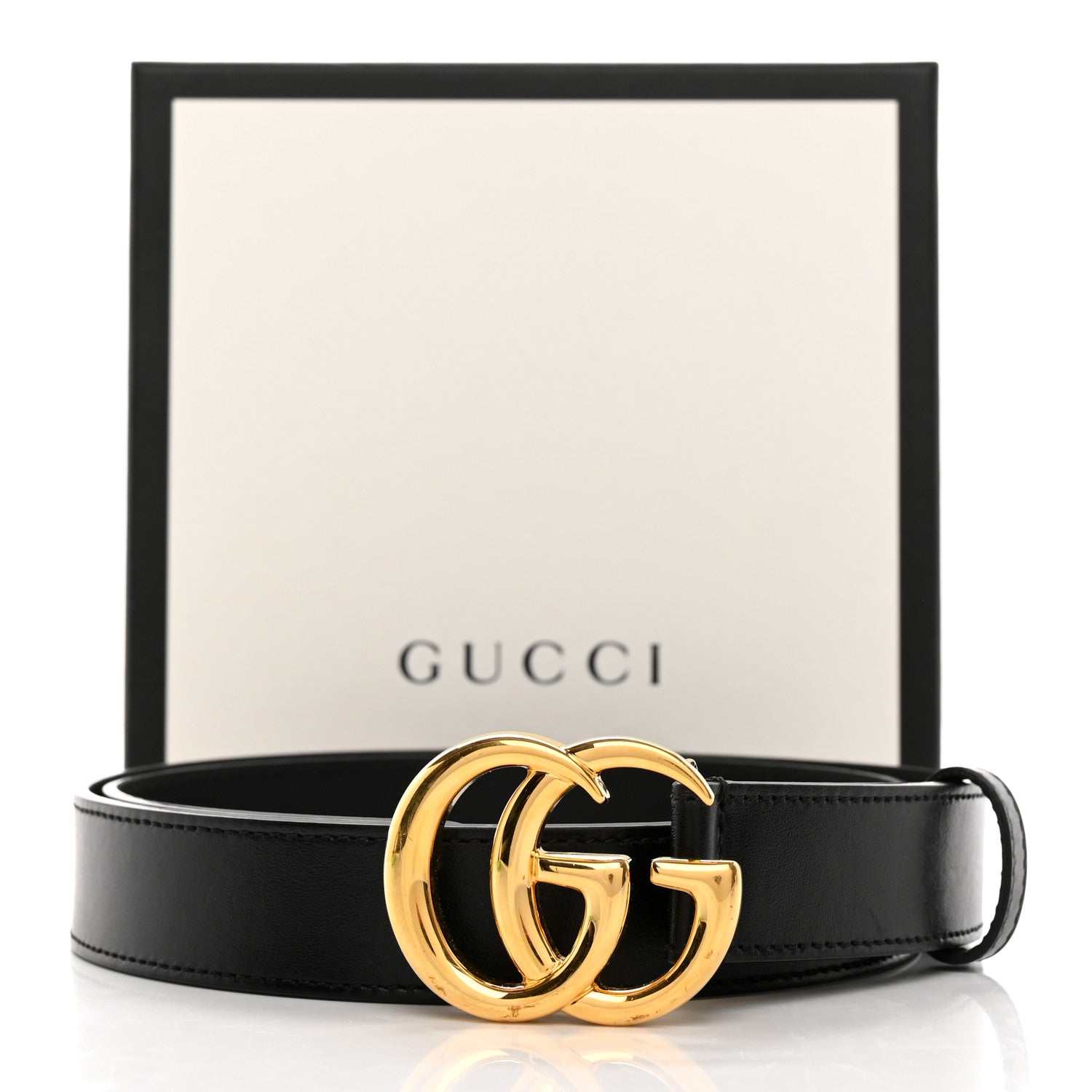 Gucci Plutone Calfskin Double G 30mm Belt 90 36 Black 8 of 8