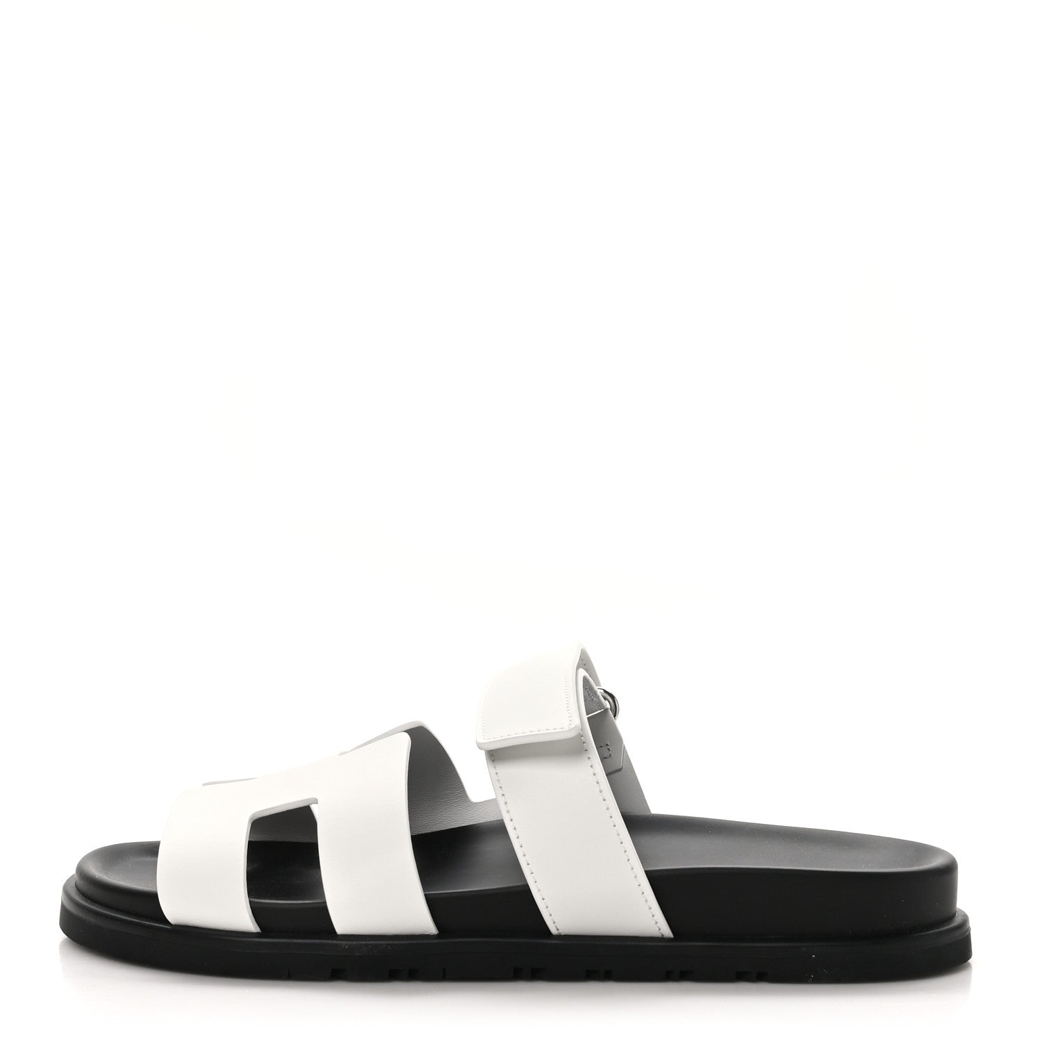 Hermes Calfskin Womens Chypre Sandals 39 White 1 of 9