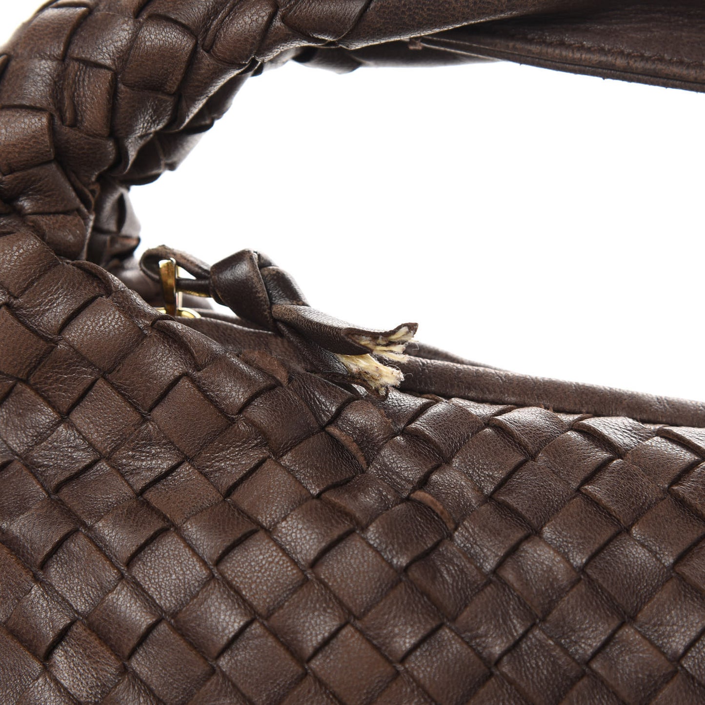 Nappa Intrecciato Large Veneta Hobo Ebano