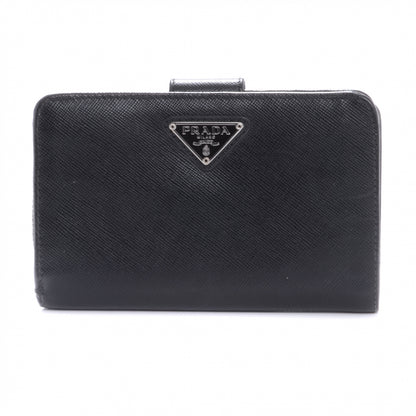 Prada Vitello Daino Compact Wallet Nero Black 1 of 10