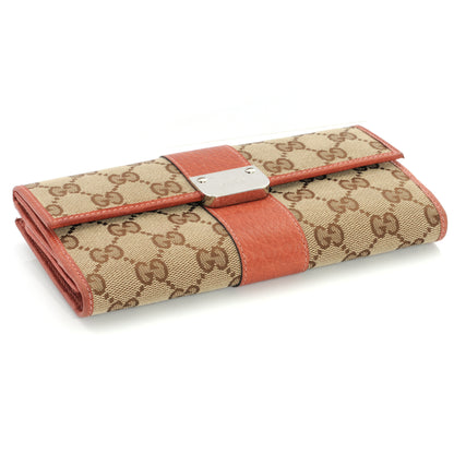 Gucci Monogram Continental Wallet Coral 3 of 7