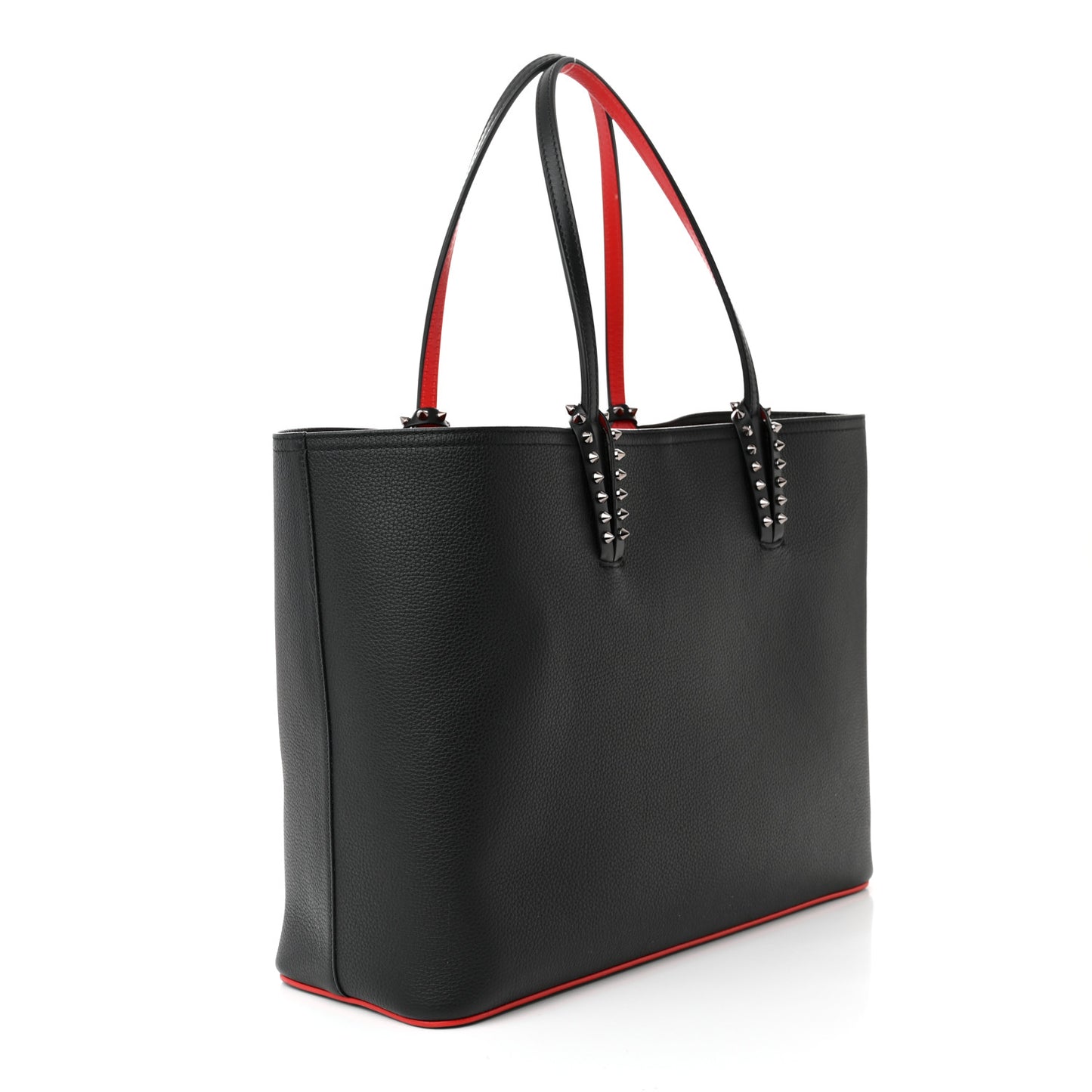 Calfskin Spikes East West Cabata Tote Black