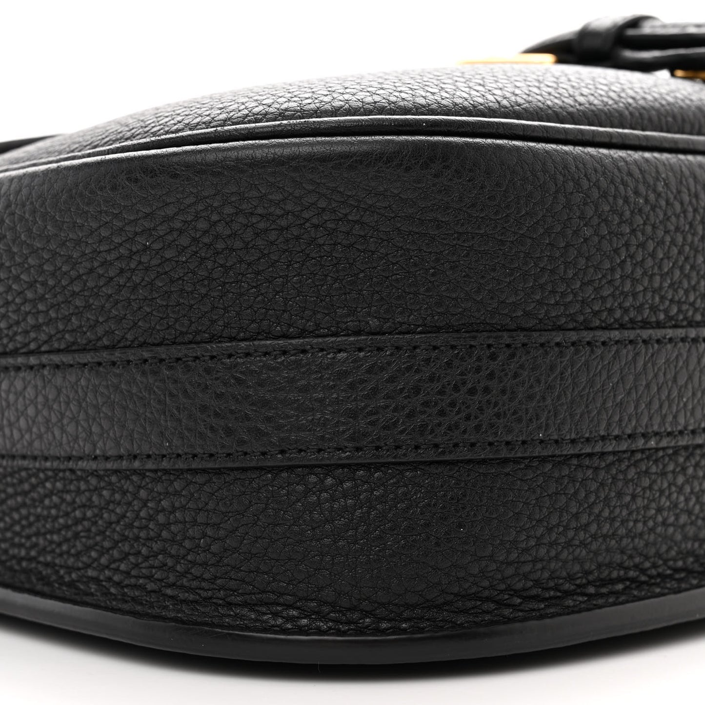 Grained Calfskin Large Bobby Flap Black