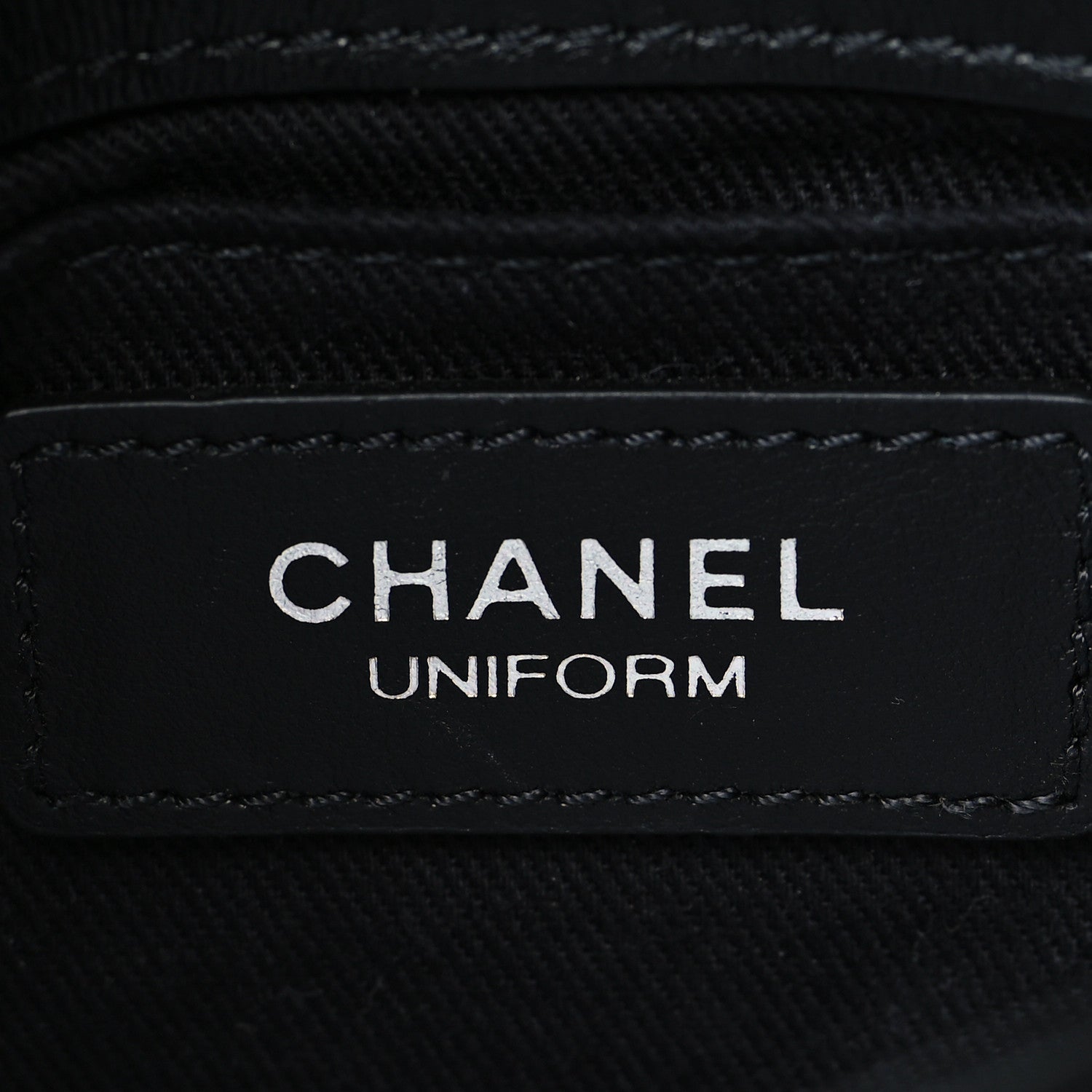 Chanel Calfskin Quilted CC Uniform Flap Belt Bag Black 11 of 21