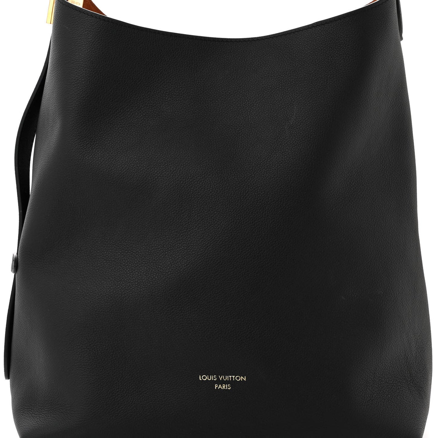 Grained Calfskin Low Key Hobo MM Black