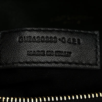 Saint Laurent Lambskin Quilted Toy Loulou Puffer Monogram Chain Satchel Vert Fonce 8 of 11