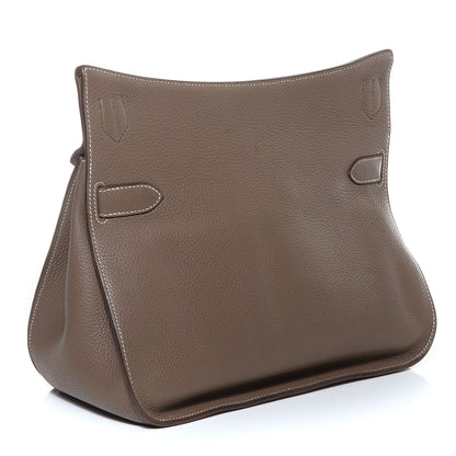Hermes Taurillon Clemence Jypsiere 34 Etoupe 3 of 20