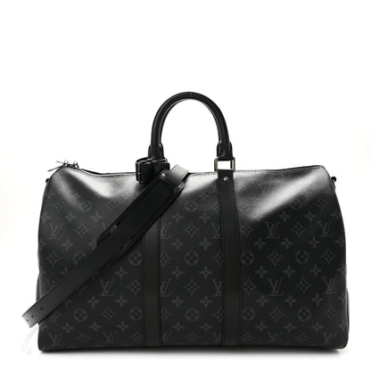 Louis Vuitton Monogram Eclipse Keepall Bandouliere 45 1 of 8
