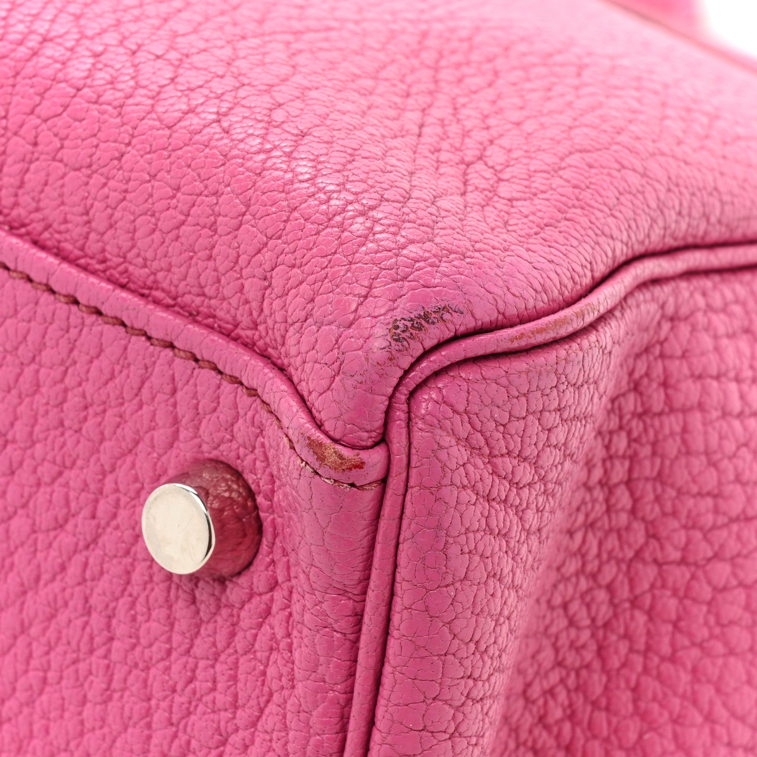 Hermes Chevre de Coromandel Kelly Retourne 32 Fuchsia 10 of 14